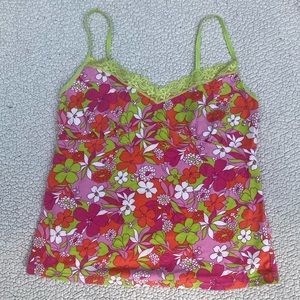 Y2K Lace Trim TankTop